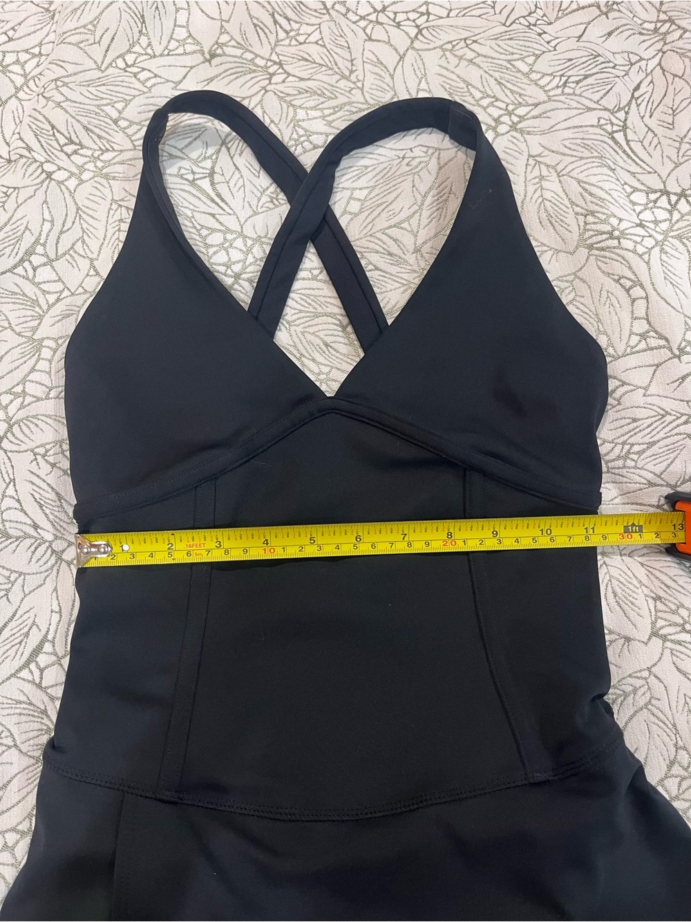 Free People Black V-Neck Fit-and-Flare Dress - Picture 7 of 11